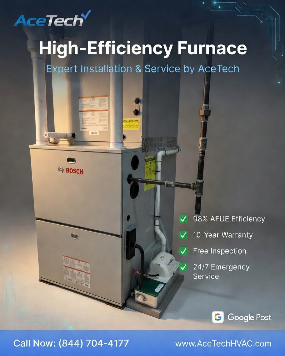 Furnace Installation in Surrey BC by AceTech Plumbing and Heating