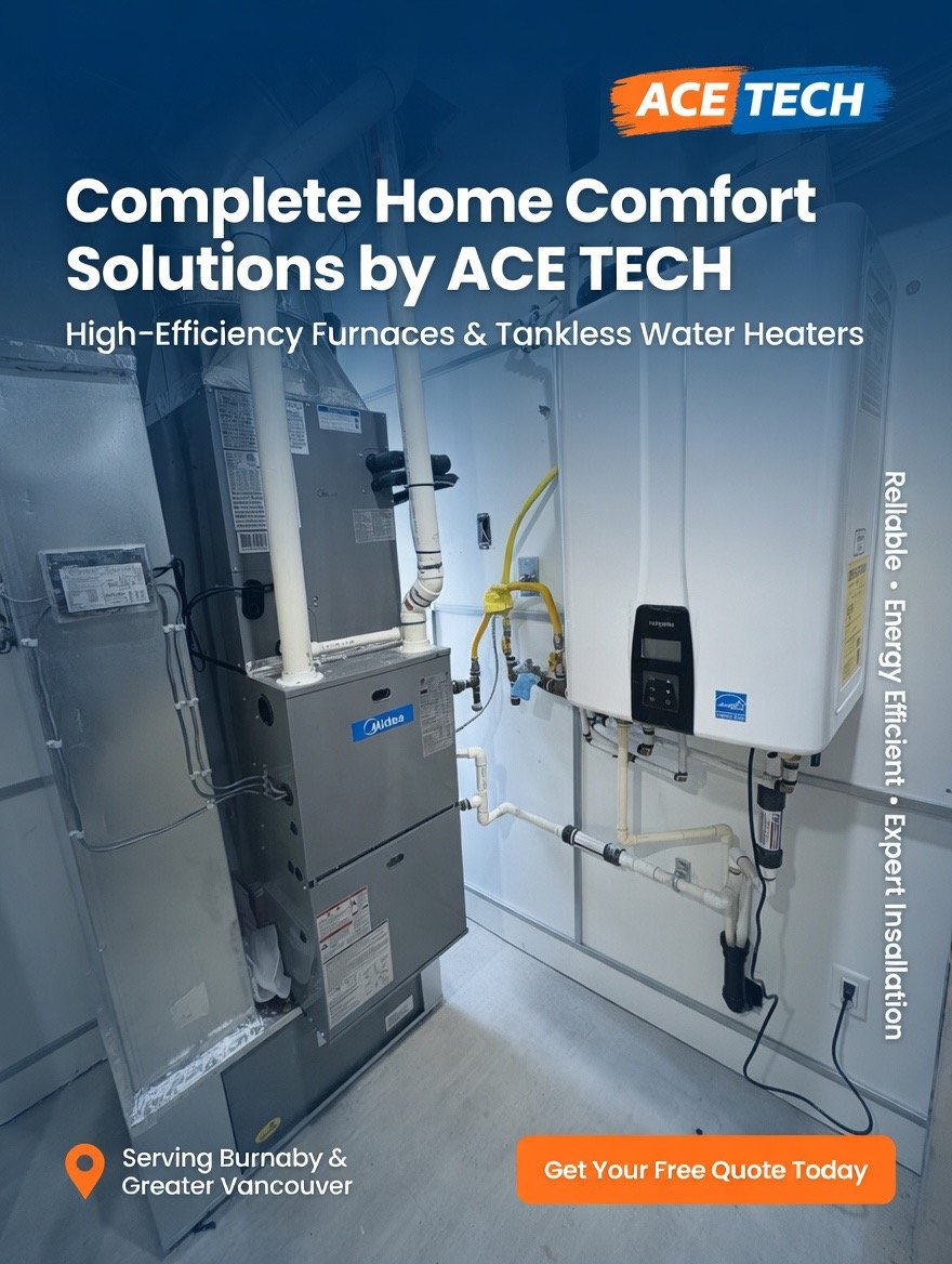 AceTech Midea Furnace and Tankless Water Heater - Complete Home Comfort