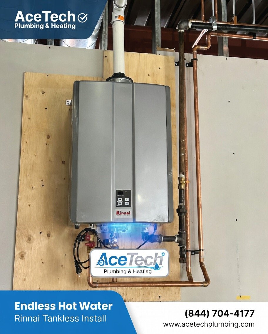 Rinnai Tankless Water Heater Installation by AceTech - Endless Hot Water