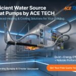 Water source heat pumps installation by ACE TECH for commercial HVAC in high-rise buildings